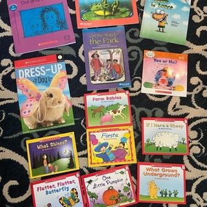 Beginning to read books. 13 books total.